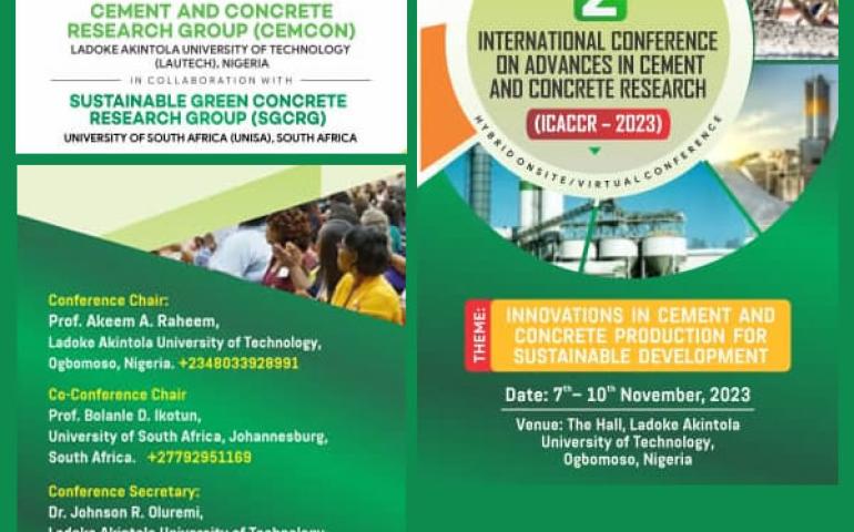 2nd International Conference on Advances in Cement and Concrete Research (ICACCR 2023)